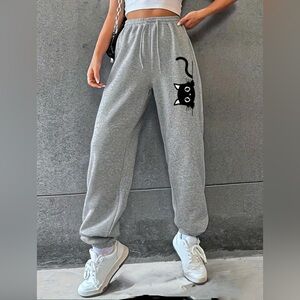 SHEIN | Cat Joggers 🐈‍⬛